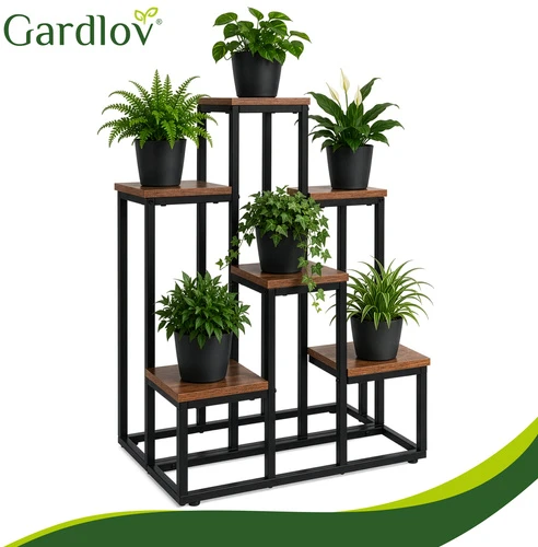 Pastatomas gėlių stovas 67 cm - 6 lentynos Gardlov
