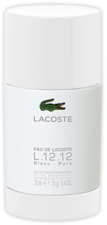Lacoste Eau de Lacoste L.12.12 Blanc 24h Protection Dezodorantas Stick For Men, 75 g