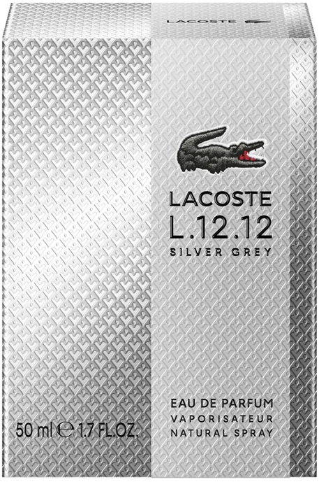 Lacoste L.12.12 Sidabrinis Pilkas EDP parfumuotas vanduo vyrams, 50 ml