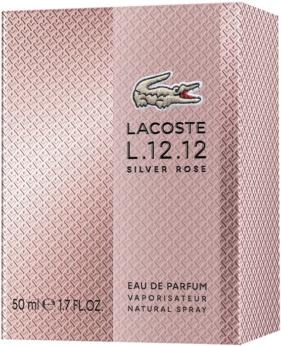 Lacoste L.12.12 Sidabrinis Rose EDP parfumuotas vanduo moterims, 50 ml