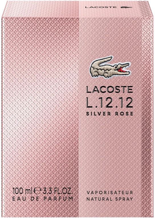 Lacoste L.12.12 Sidabrinis Rose EDP parfumuotas vanduo moterims, 100 ml