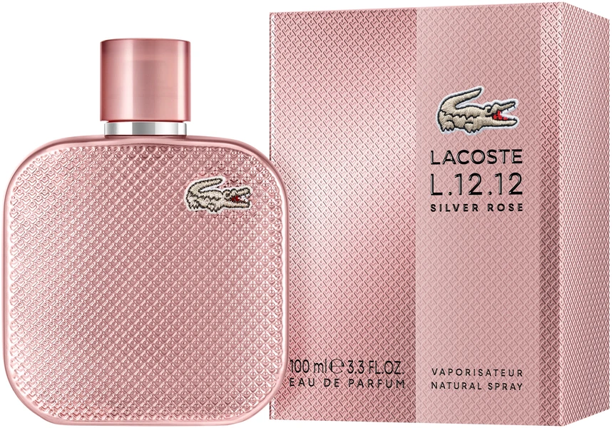 Lacoste L.12.12 Sidabrinis Rose EDP parfumuotas vanduo moterims, 100 ml