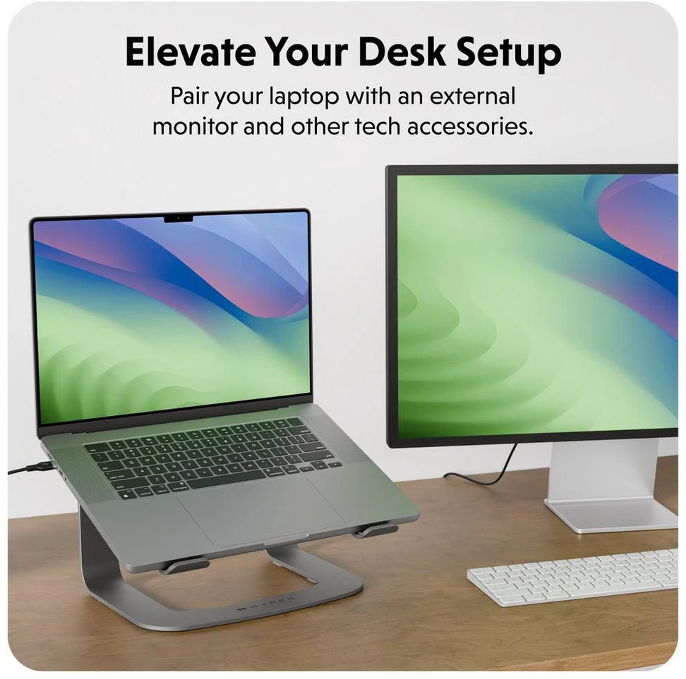 Hyper Desk Mount | HyperSpace Ergonomic Nešiojamas kompiuteris Stand | 16 " | Space Gray