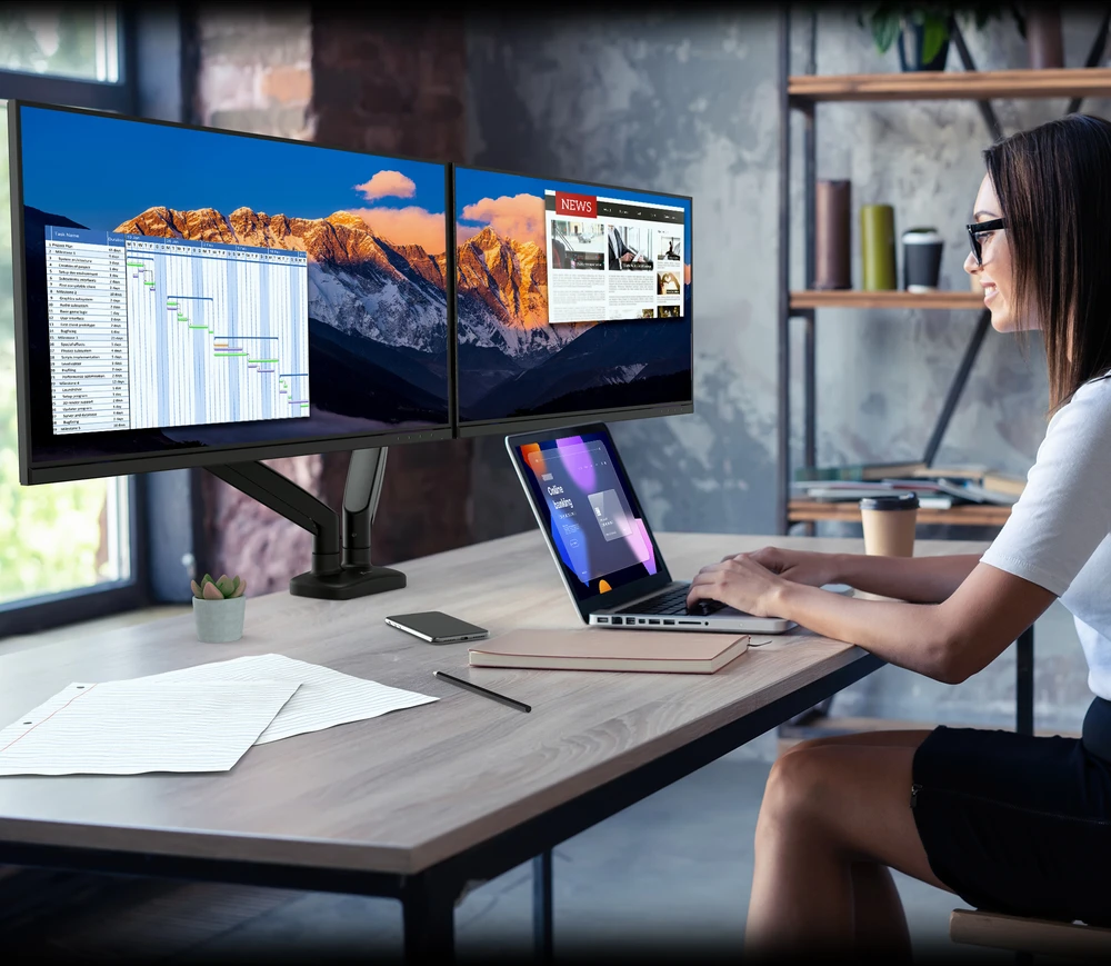 Laikiklis J5create - Ergonomic Dual Monitorius Mount