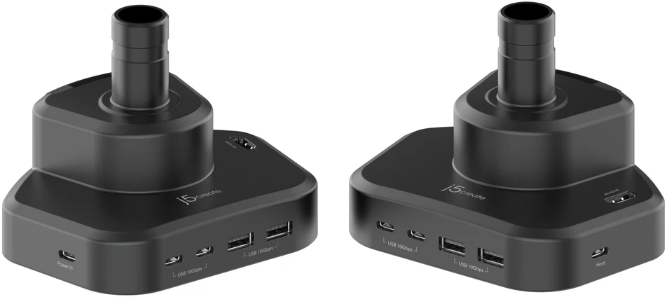 J5create - ergonomiškas monitoriaus laikiklis su doku