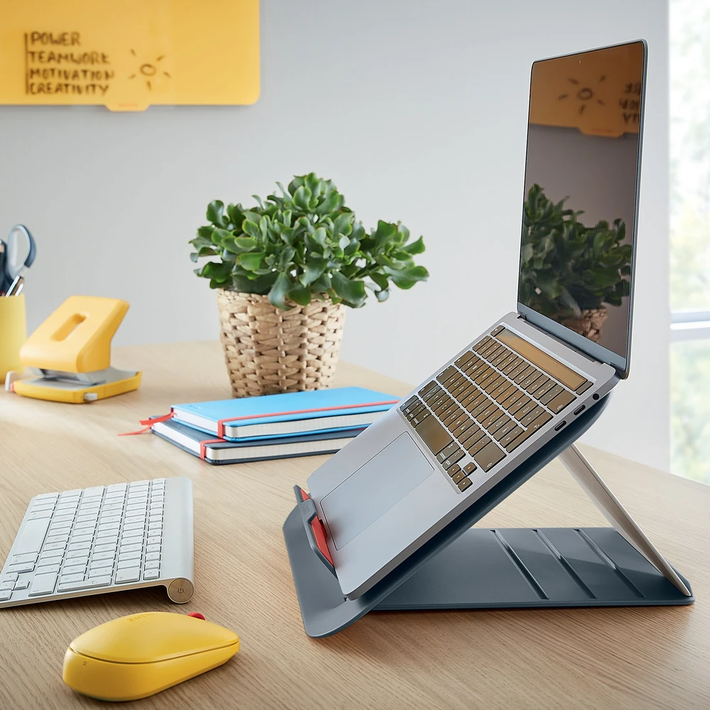 Leitz Ergo Cosy Adjustable Nešiojamas kompiuteris Stand, 80% recycled plastikas