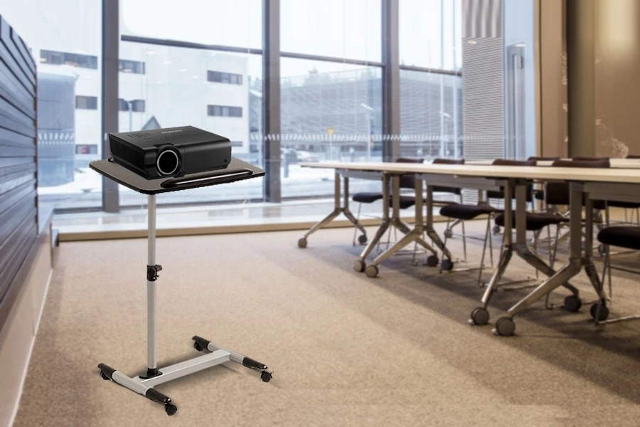 Maclean MC-671 Universal Portable Adjustable Nešiojamas kompiuteris Projektorius Desk Trolley Table