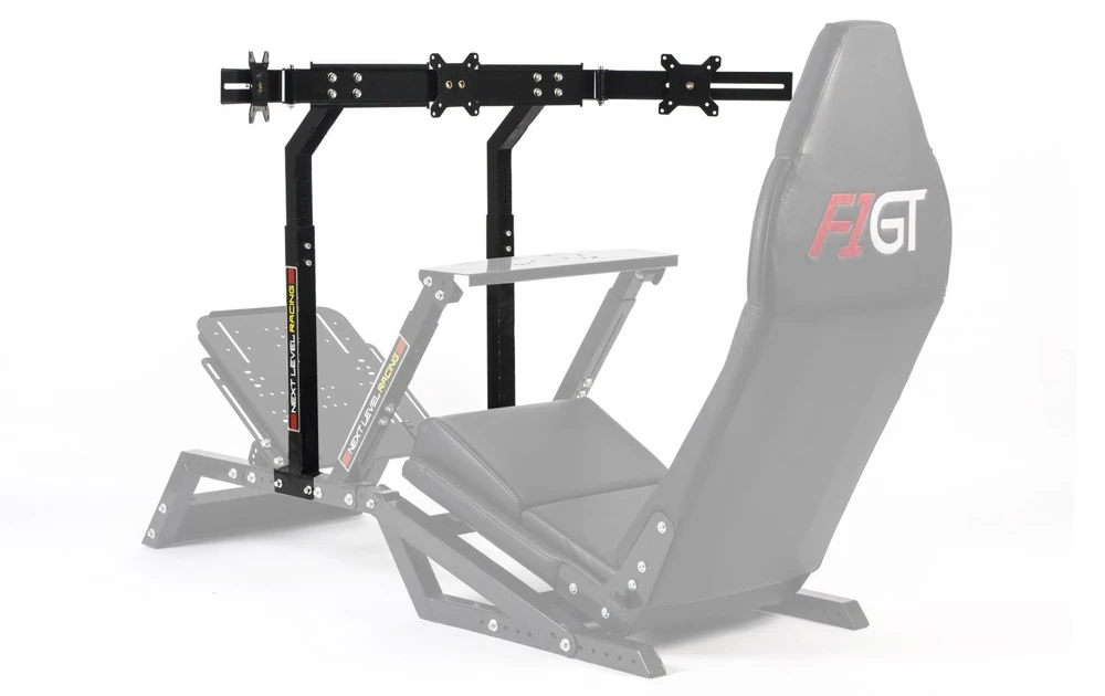 Laikiklis „Next Level Racing F-GT Monitorius“ stovas | Tvirtinimo komponentai | Aukštis, pakreipimas | 27–65 " | Maksimalus svoris (talpa) 60 kg