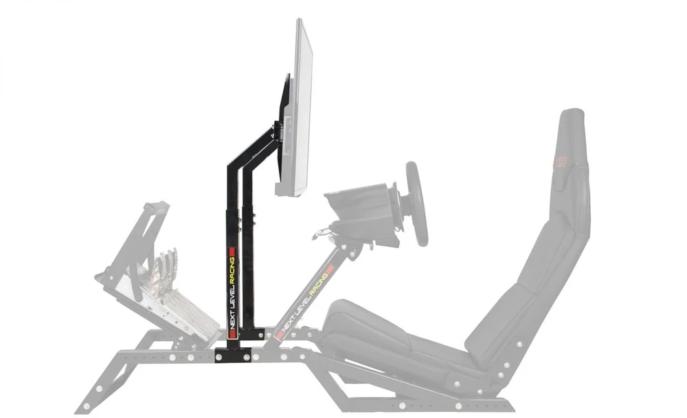 Laikiklis „Next Level Racing F-GT Monitorius“ stovas | Tvirtinimo komponentai | Aukštis, pakreipimas | 27–65 " | Maksimalus svoris (talpa) 60 kg
