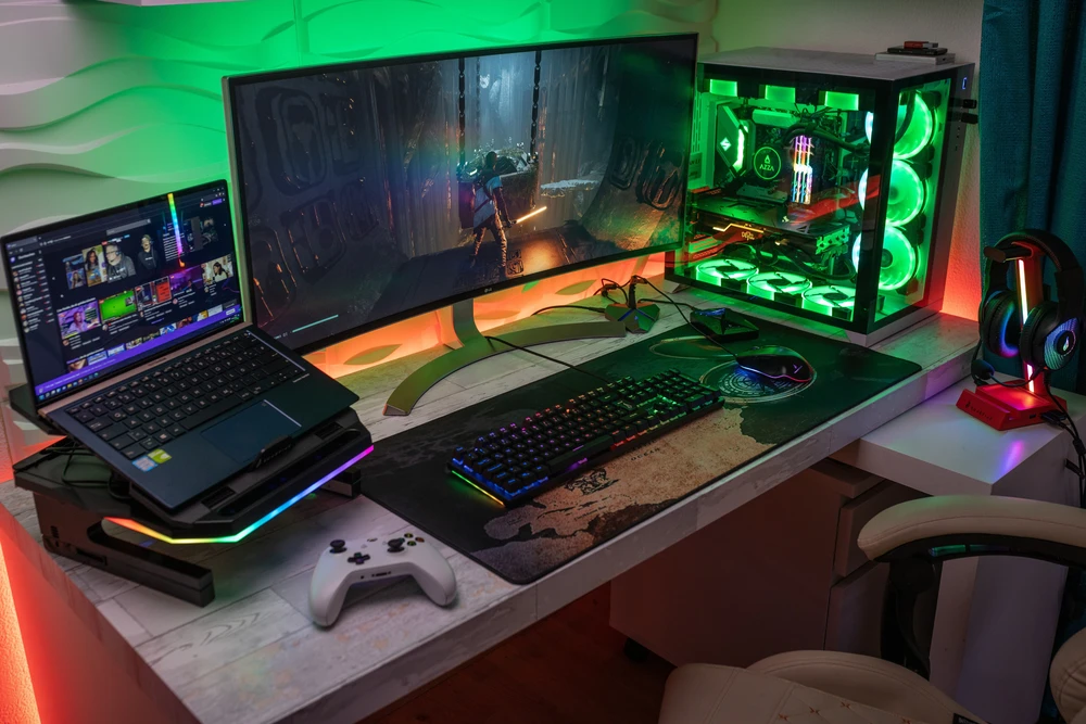 Podstawka do laptopa SureFire Portus X2 Multi-Function Foldable RGB
