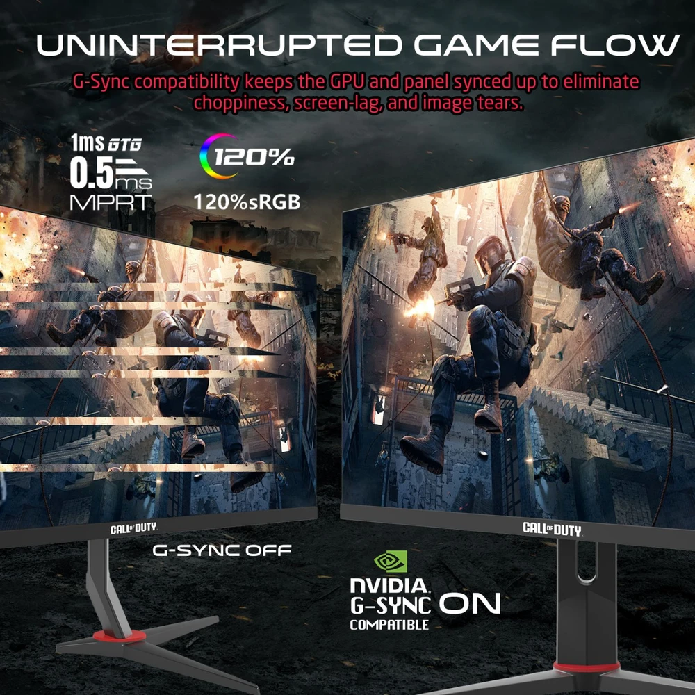 Monitorius „Twisted Minds“ – „CALL OF DUTY“ – 27 colių FHD – 180 Hz – juodas