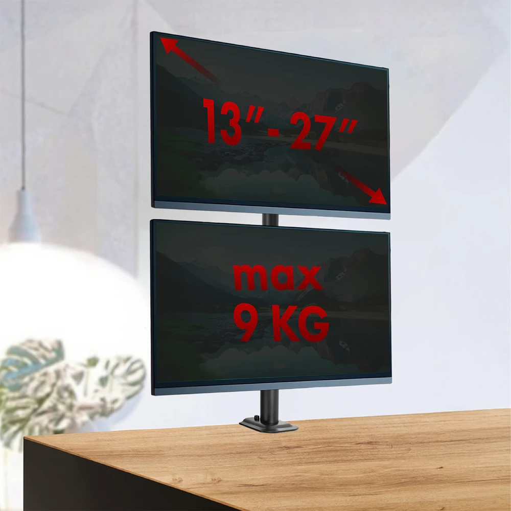 Laikiklis / laikiklis monitoriui „Maclean“, max VESA 100x100, 13-27", 9kg, MC-966