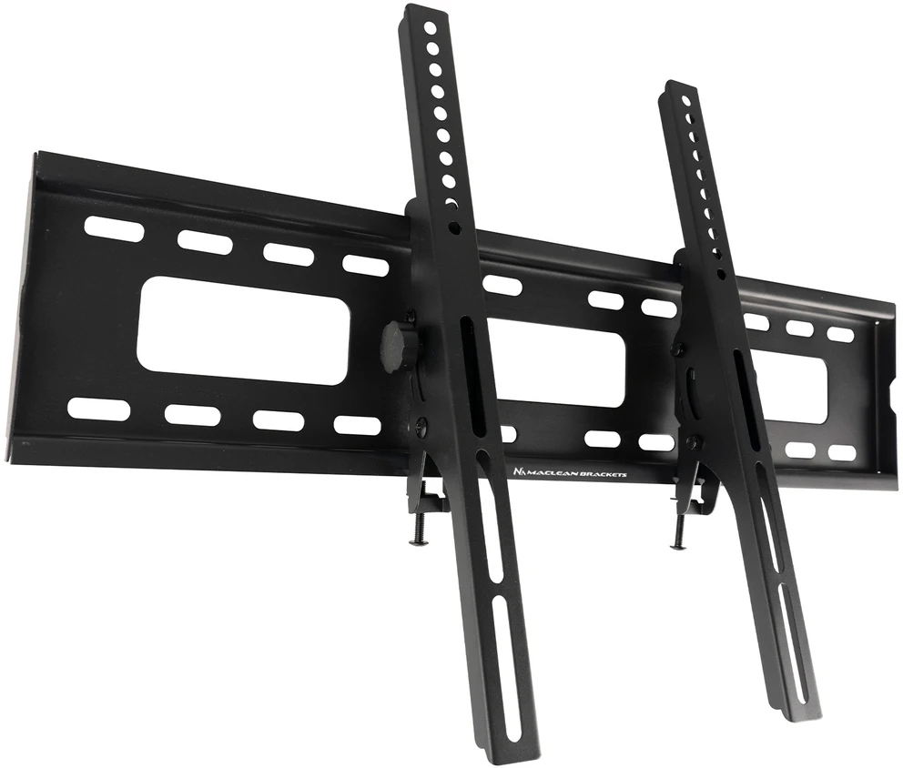 Maclean TV MC-421 sieninis laikiklis 32"-90" VESA 600x400 80kg pakreiptas universalus reguliuojamas gulsčiukas priedai Plokščias plonas