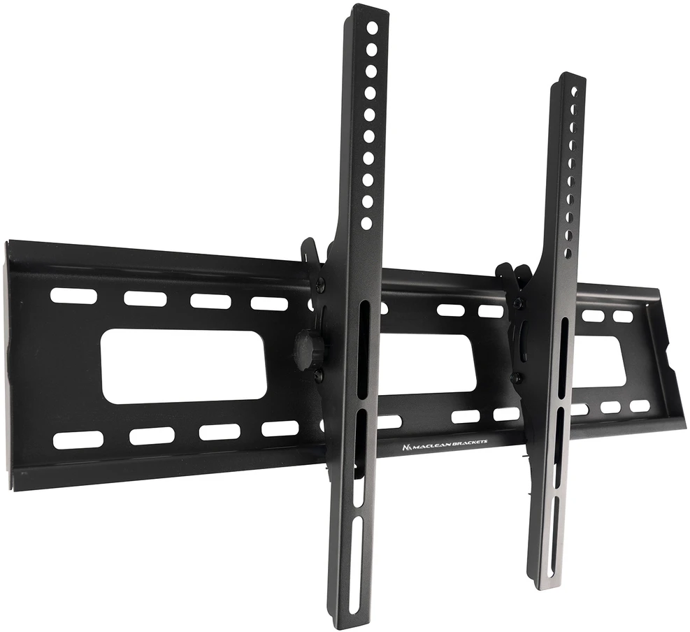 Maclean TV MC-421 sieninis laikiklis 32"-90" VESA 600x400 80kg pakreiptas universalus reguliuojamas gulsčiukas priedai Plokščias plonas