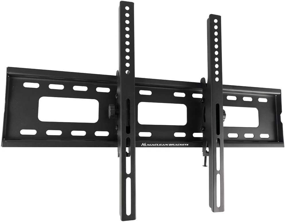 Maclean TV MC-421 sieninis laikiklis 32"-90" VESA 600x400 80kg pakreiptas universalus reguliuojamas gulsčiukas priedai Plokščias plonas