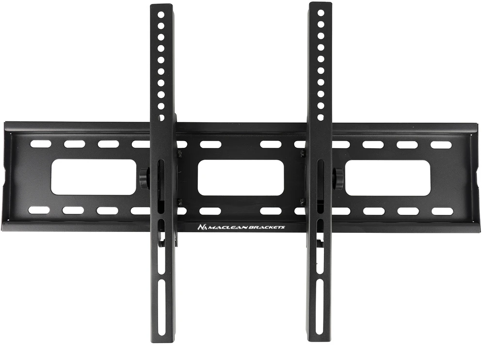 Maclean TV MC-421 sieninis laikiklis 32"-90" VESA 600x400 80kg pakreiptas universalus reguliuojamas gulsčiukas priedai Plokščias plonas