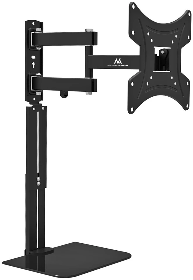 Laikiklis TV laikiklis/pakabukas su lentyna Maclean, vesa 200x200, 23"-43", 25kg, MC-771A