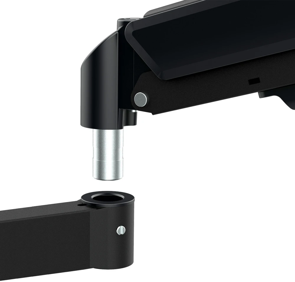 Laikiklis Maclean 3 monitorius mount, gas spring, 17"-27", 2-8kg, juodas, MC-137