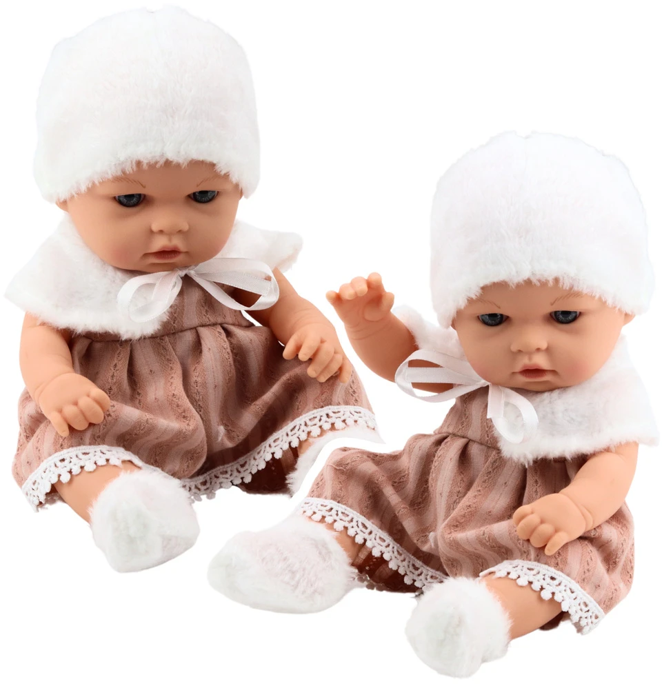 Lean Toys Lėlė Baby Doll su elegantiška žiemine apranga
