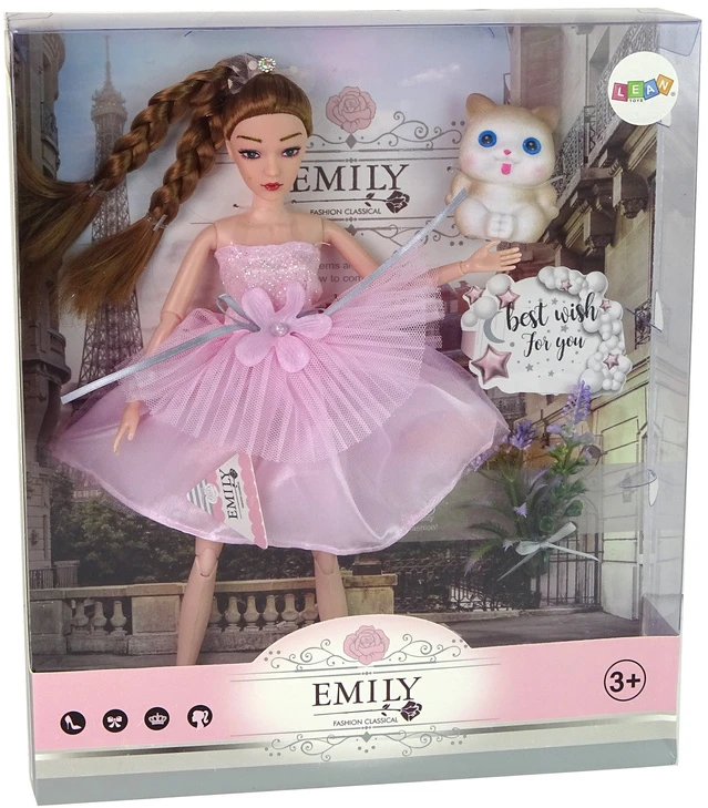 Lean Toys Lėlė Emily su priedais LeanToys
