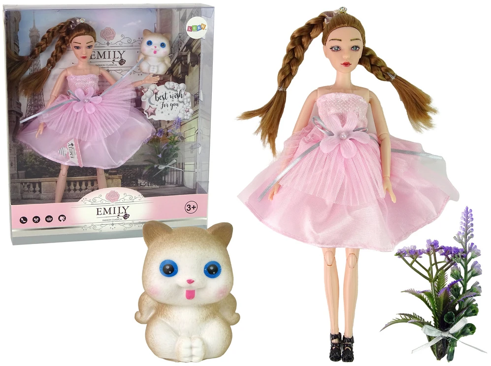 Lean Toys Lėlė Emily su priedais LeanToys