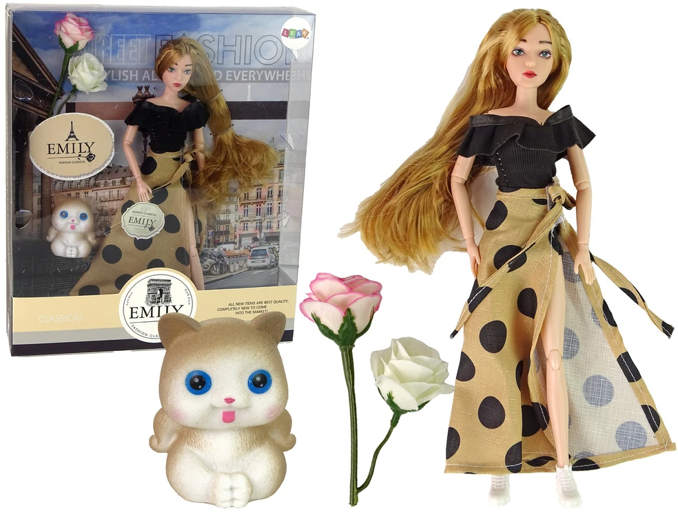 Lėlė Emily su aksesuarais Lean Toys