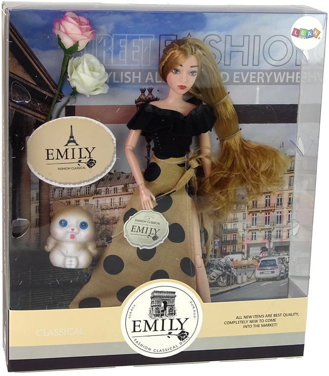 Lėlė Emily su aksesuarais Lean Toys