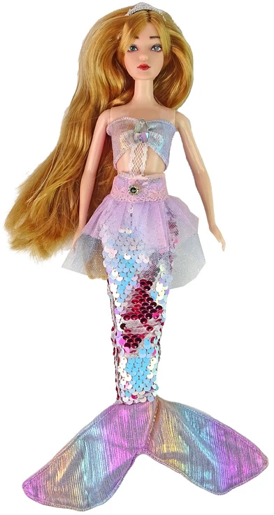 Lean Toys Lėlė Undinė Emily su Ryklu ir Jūros Augalu
