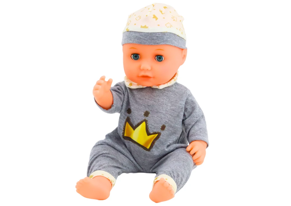 Lean Toys Lėlė kūdikis su garsais ir priedais
