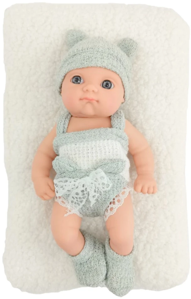 Lean Toys Lėlė kūdikis su antklode 18 cm