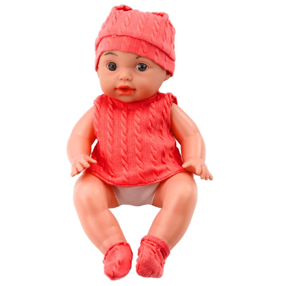 Lean Toys Lėlė kūdikis su buteliuku ir garsais 30 cm