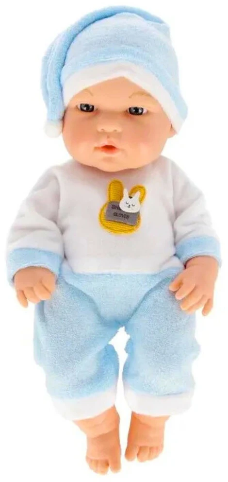 Lean Toys Lėlė kūdikis mėlyna pižama 30 cm