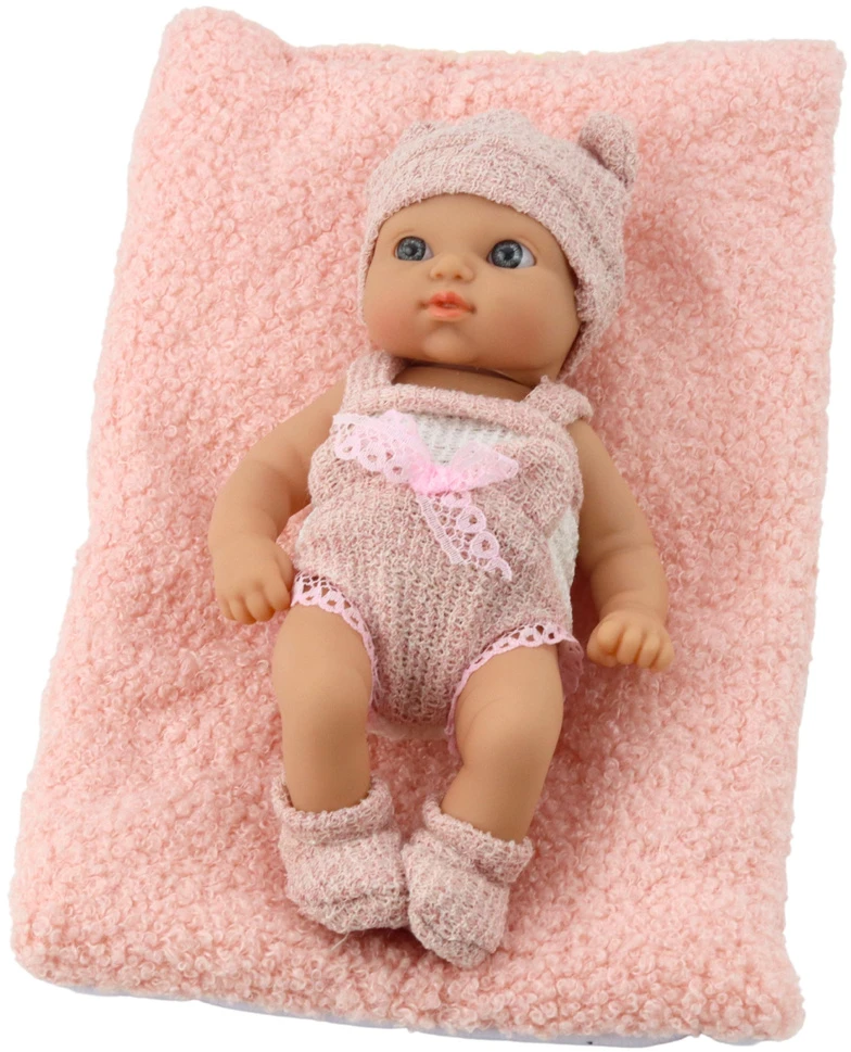 Lean Toys Lėlė kūdikis su antklode, 18 cm