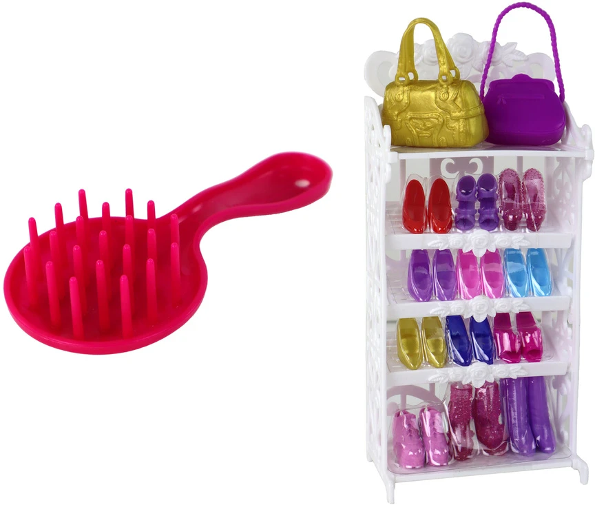 Lean Toys Lėlė su rožine blizgančia suknele Defa Lucy
