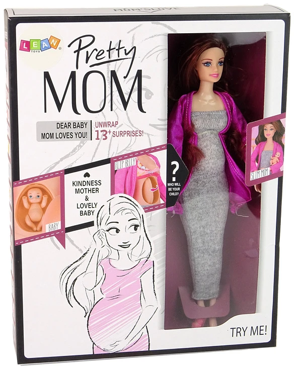Lean Toys Nėščia lėlė