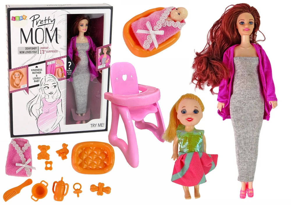 Lean Toys Nėščia lėlė