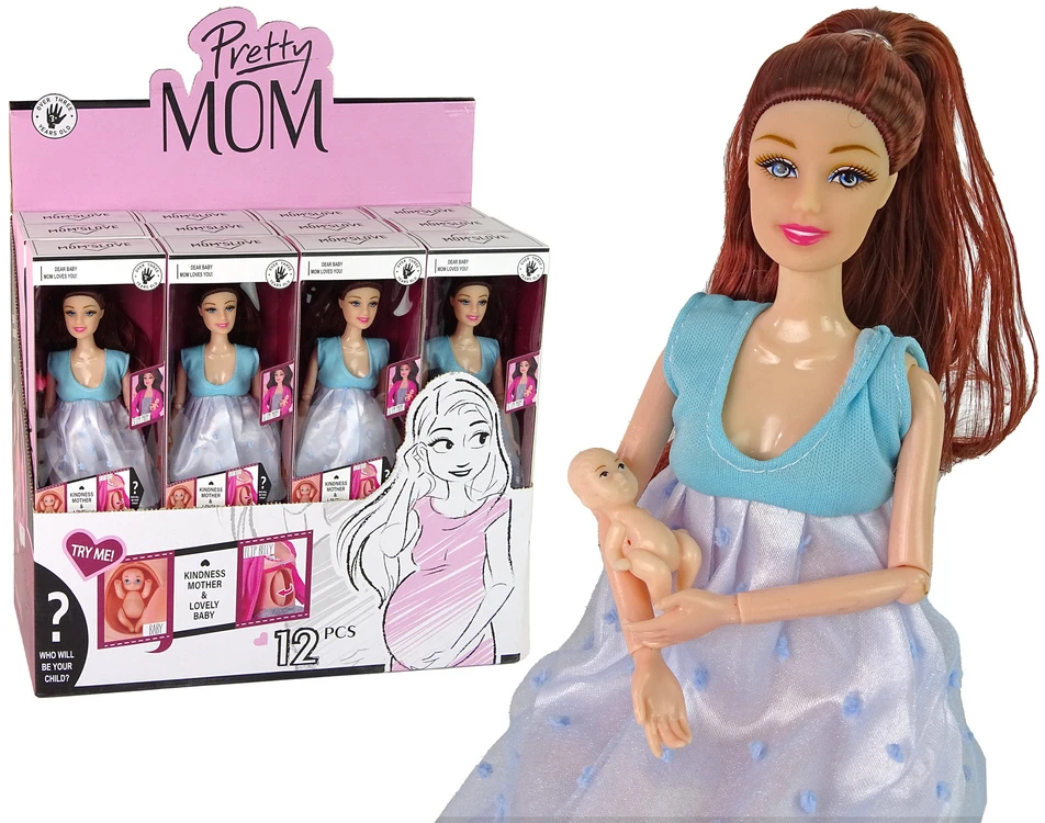 Lean Toys Nėščia lėlė Leantoys