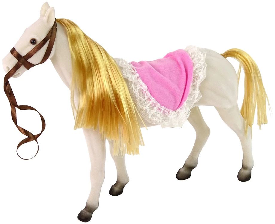Princesės lėlė su baltu poniu Lean Toys