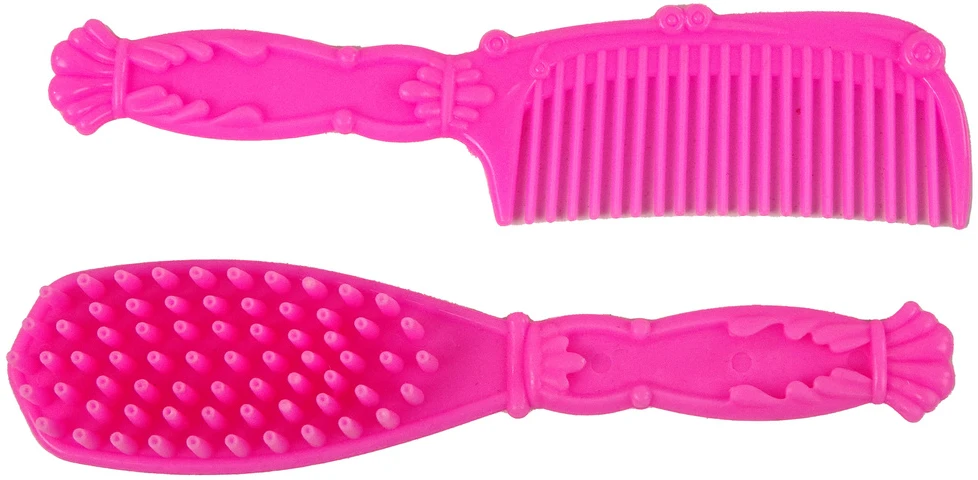 Lean Toys Lėlė raitelis su rudu poniu