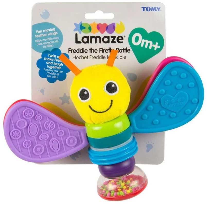 LAMAZE barškutis-kramtukas drugelis FREDDIE