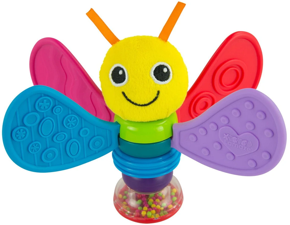 LAMAZE barškutis-kramtukas drugelis FREDDIE