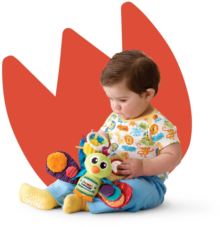 LAMAZE pakabinamas žaislas Povas Jacque, LC27013A