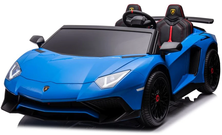 Lean Cars Vienvietis žaislinis elektromobilis Lamborghini XXL, mėlynas