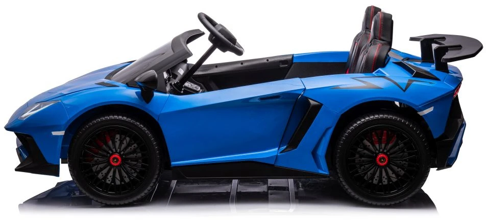 Lean Cars Vienvietis žaislinis elektromobilis Lamborghini XXL, mėlynas
