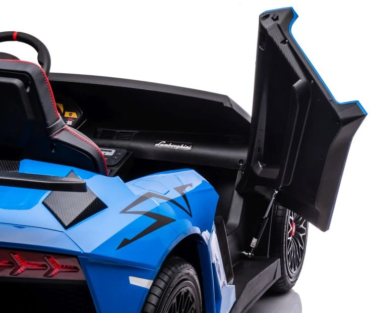 Lean Cars Vienvietis žaislinis elektromobilis Lamborghini XXL, mėlynas