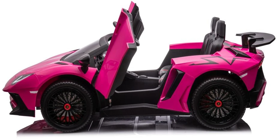 Lean Cars Dvivietis vaikiškas elektromobilis Lean Toys, rožinis