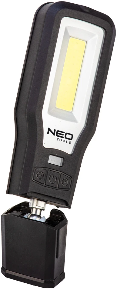 Neo Lampa 550 lm COB LED dirbtuvių lempa + pagrindas + įkroviklis