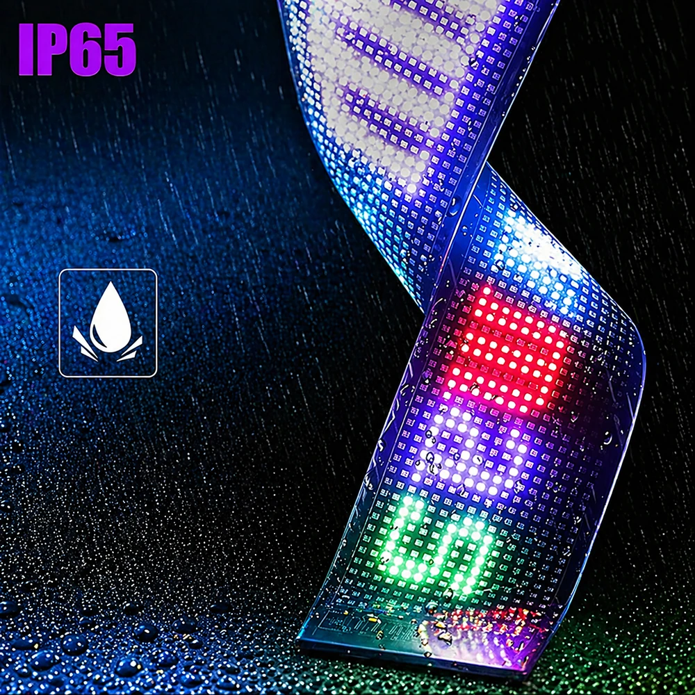 Lampa „Devil Eyes“ automobilio LED juostelės ekranėlis, IP65, 19x89cm