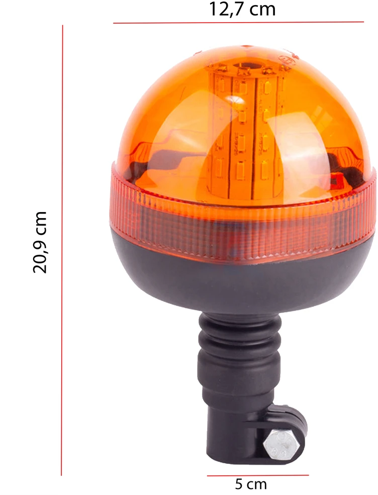 Lampa Didelė mirksinti LED įspėjamoji lemputė 12 V 24 V