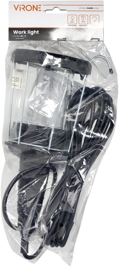 Orno Lampa Dirbtuvės lempa E27, maks. 60 W, IP20, stiklinis gaubtas